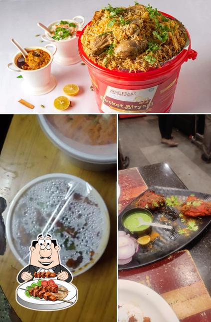 This is the image displaying food and beverage at Bucket Biryani