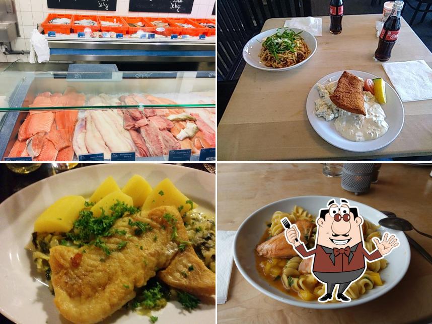 Rostocker Fischmarkt - Fischladen und Fischbratküche