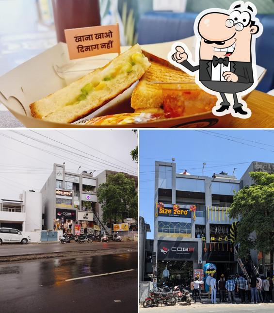 Among various things one can find exterior and food at Size Zero Cafe Restro