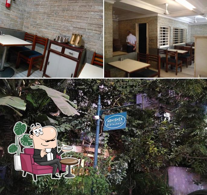 Among different things one can find interior and exterior at Abhishek Restaurant