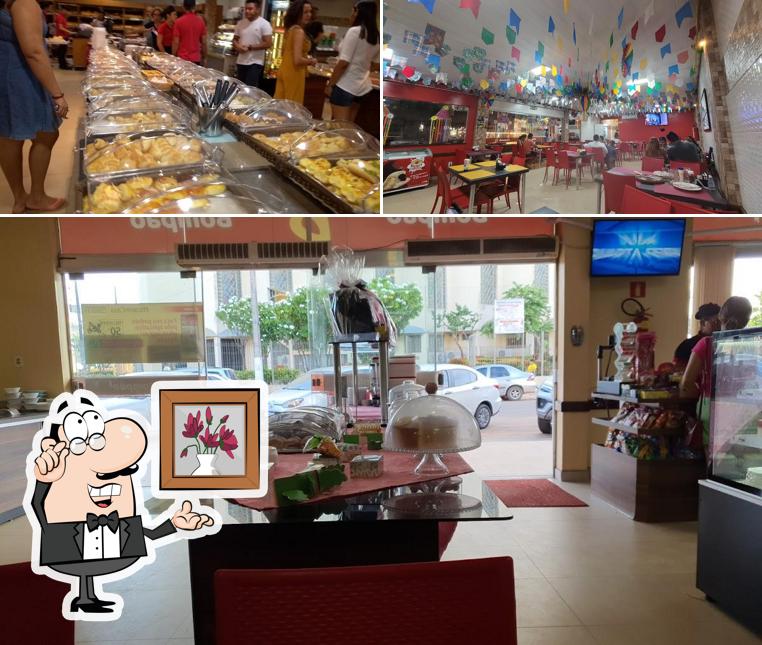 O interior do Bom Pão