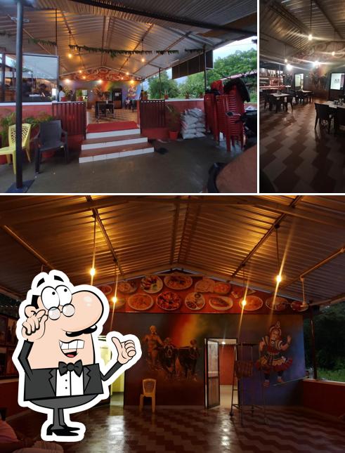 The interior of Bypass Dhaba