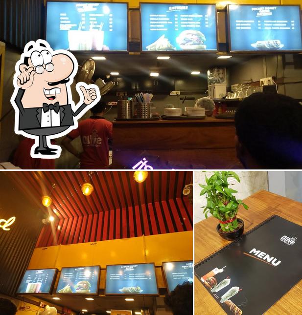 The interior of Olive Street Food Cafe - Kasaragod