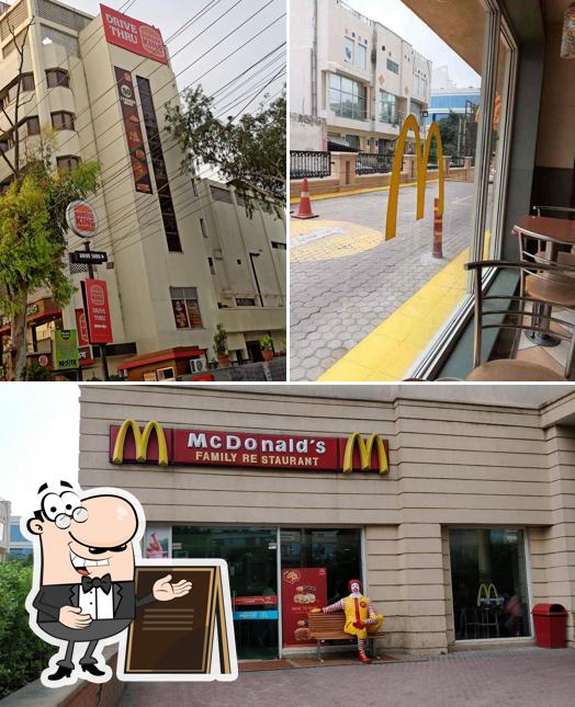 The exterior of McDonald's
