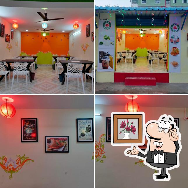 The interior of TEA HOUSE BAPATLA