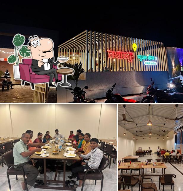 The photo of Tathastu Pure Veg Restauraunt’s interior and exterior