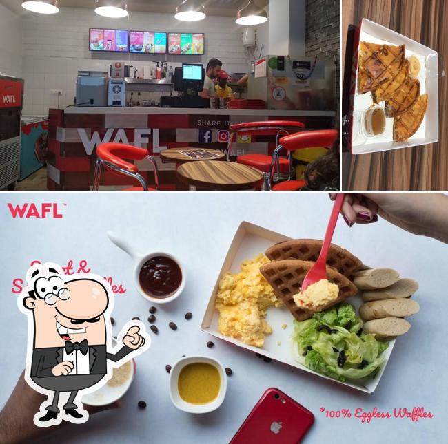 The picture of Wafl (Waffles In Amritsar)’s interior and food