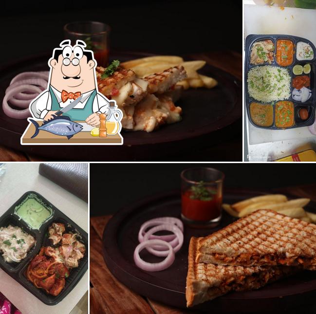 Grilled salmon at Gabru Di Chaap