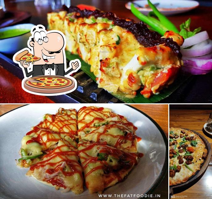 Pick various types of pizza