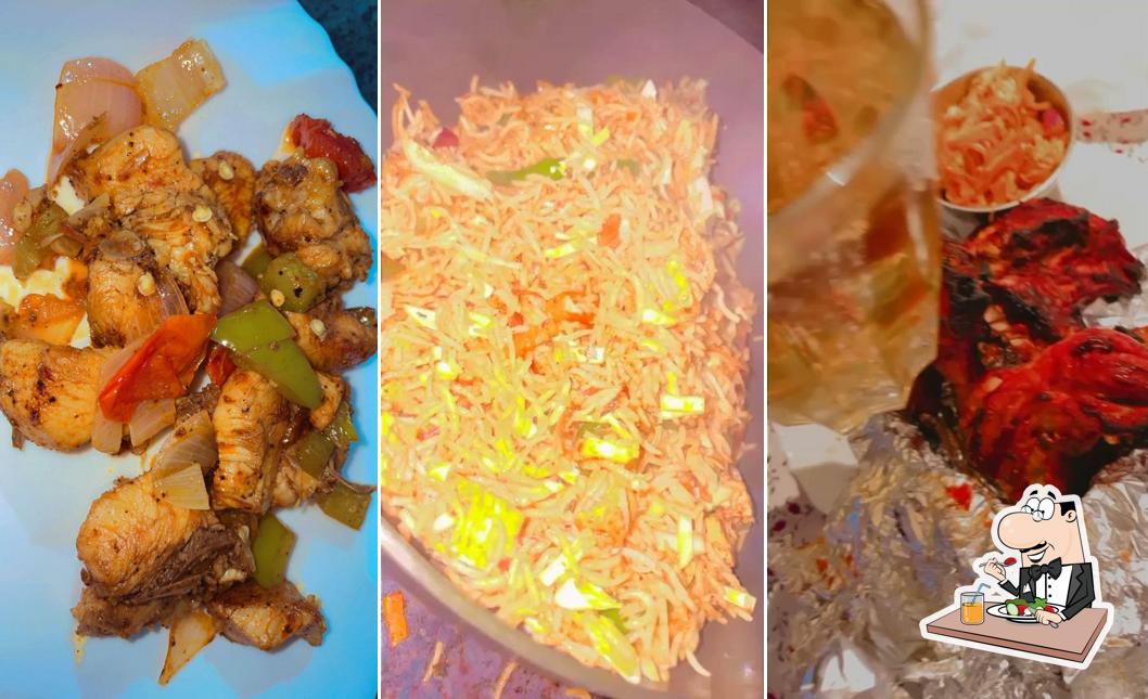 Food at Blue Heaven Restaurant and Bar