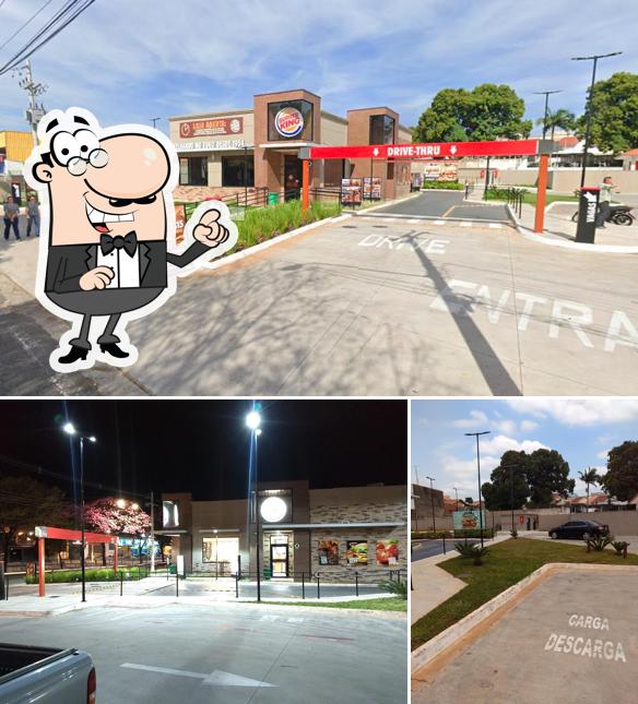 O exterior do Burger King