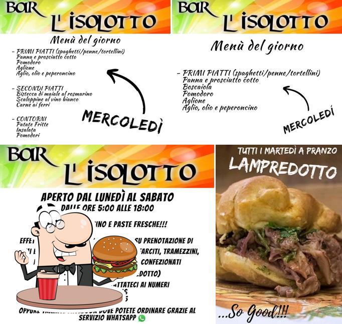 Prenditi un hamburger a Bar L'Isolotto - Tavola Calda