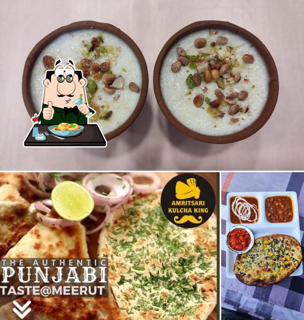Meals at Amritsari Kulcha king, Bachcha park, Meerut Best restaurant in Meerut for Amritsari Kulcha and Chur Chur Naan