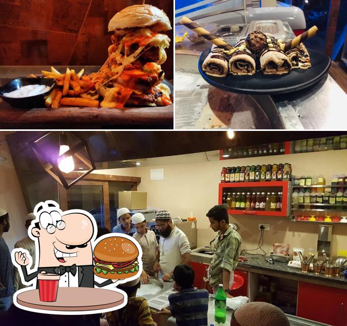 Get a burger at Moonlight cafe