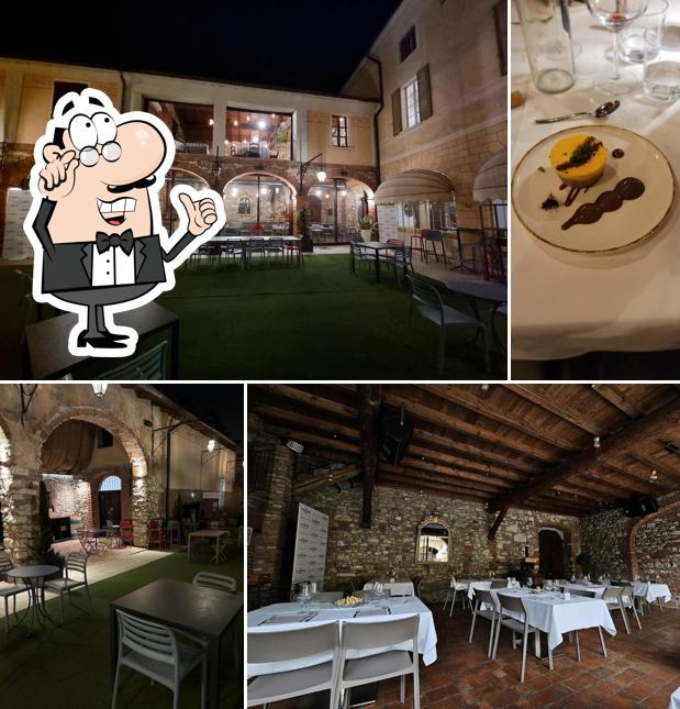 Gli interni di Osteria Valle Bresciana