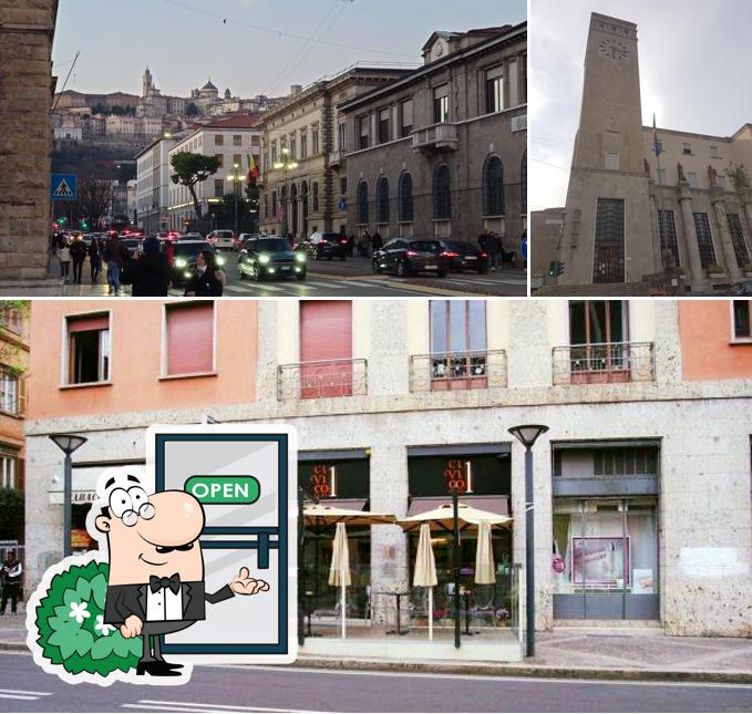Gli esterni di Civico 1 Caffè