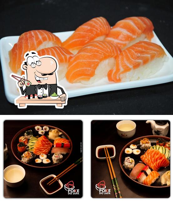 Experimente diferentes opções de sushi