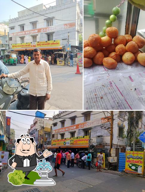 The image of Sri anjaneya vilas’s exterior and food