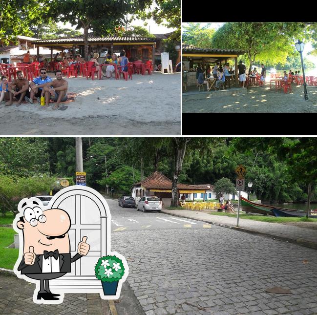 Desfrute da vista da área externa do Geko Beach Bar - Paraty