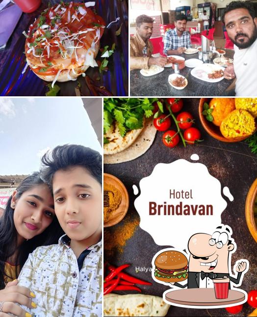 Get a burger at HOTEL BRINDAVAN