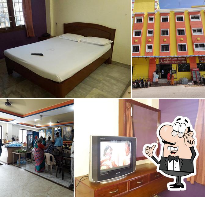 The interior of Hotel Moorthy Mani iyer