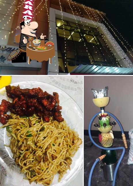 The picture of food and exterior at Rounak