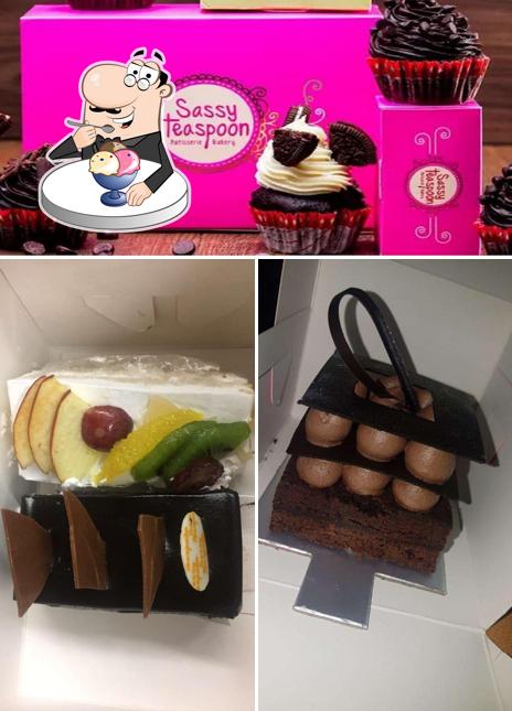 Sassy Teaspoon Bandra serves a selection of sweet dishes