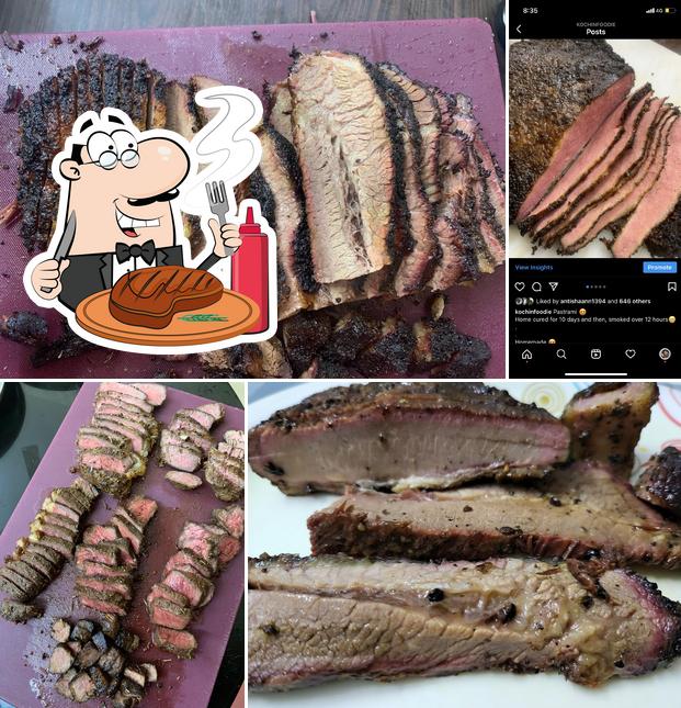 Try out meat dishes at Rebbi’s House Of Barbecue