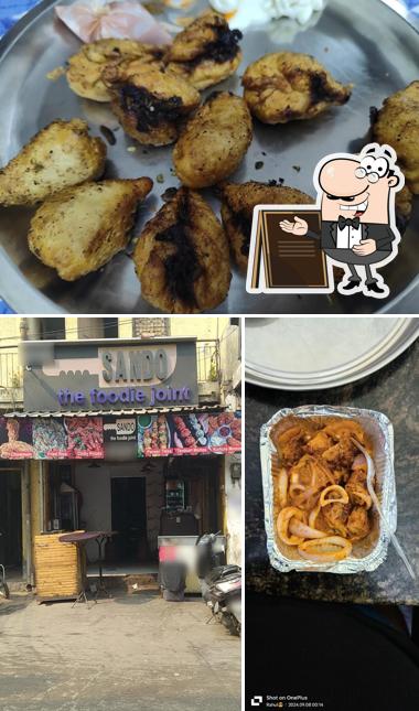 The exterior of Sando The Foodie Joint