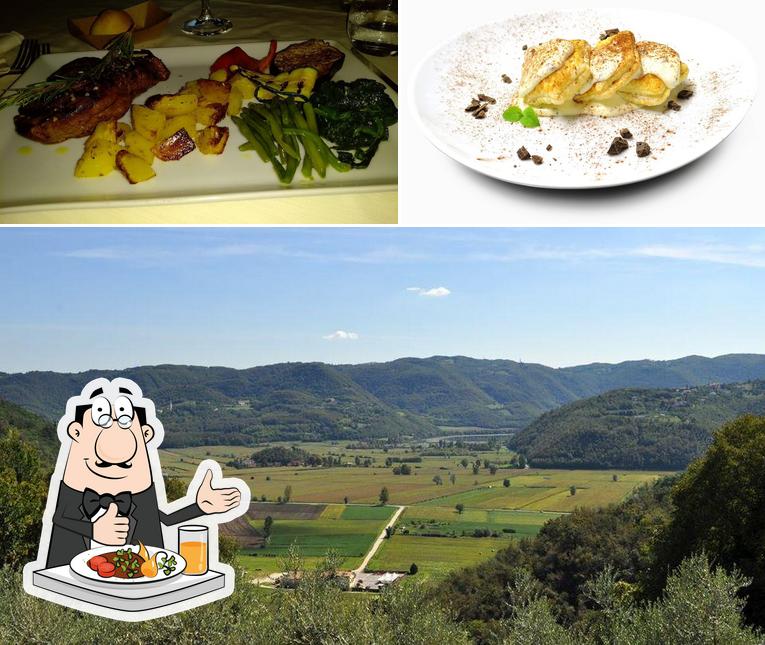 La foto di cibo e esterno da Locanda Degli Ulivi (Hotel e Ristorante sui Colli Berici) - Arcugnano (VI)