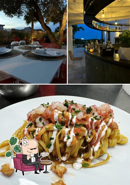 Questa è la foto che presenta la interni e cibo di Villa Gravis