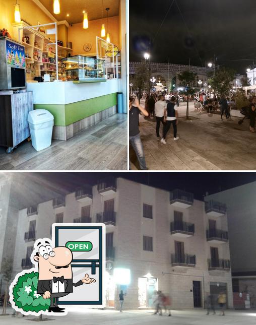 La esterno e interni del ristorante