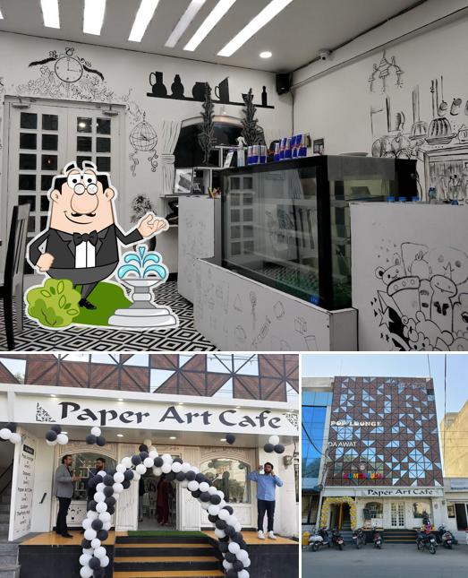 The exterior of Paper art cafe - Cafe / Best Cafe / Coffee cafe / Best Lounge / 2d Cafe in Jammu