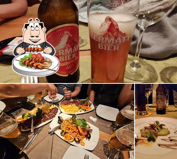 La immagine della cibo e birra di Alpine Hotel Perren