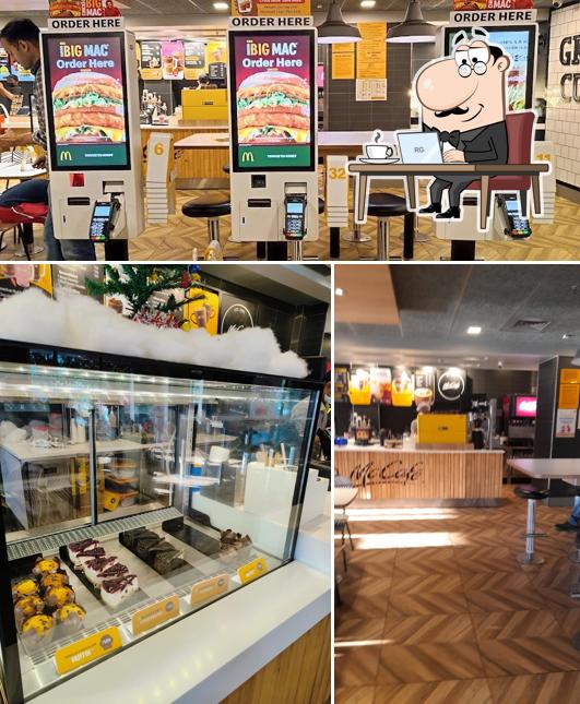 The interior of McDonald's
