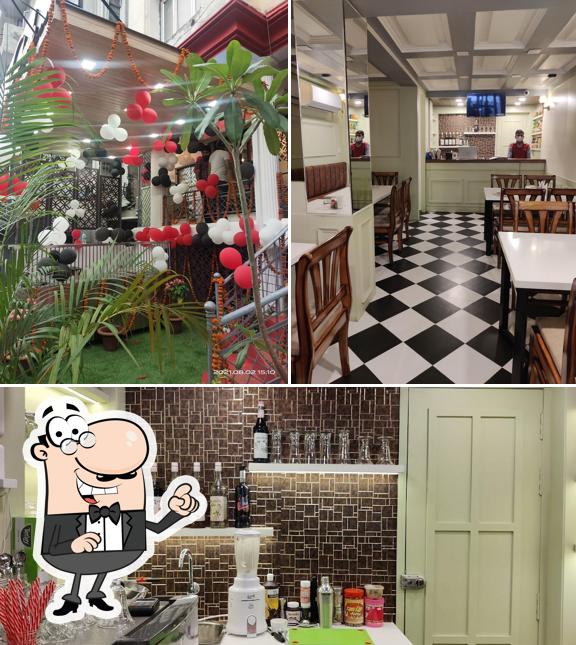 The interior of Nawabzaade Restaurant