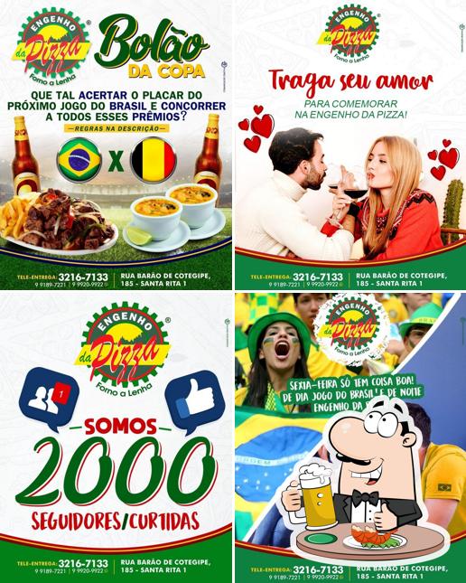 Peça um copo de cerveja leve ou escura
