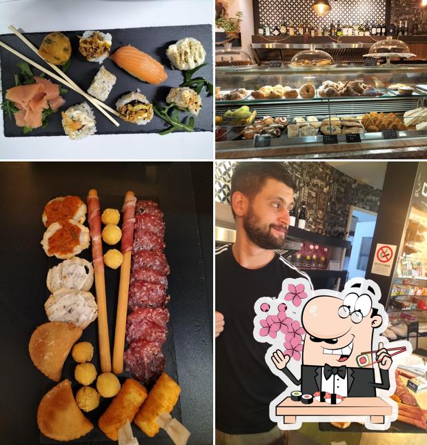 Scegli le diverse opzioni di sushi