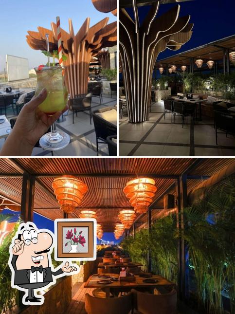 Take a seat at one of the tables at Rair - Air Bar & Lounge