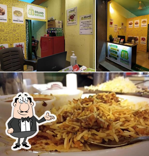 The restaurant's interior and food