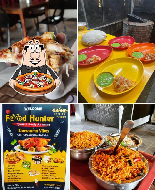 Order pizza at FOOD HUNTER & SHAWARMA VIBES