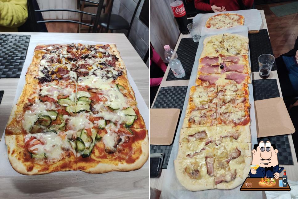 Bruschette al New Pizza (pizza al metro)
