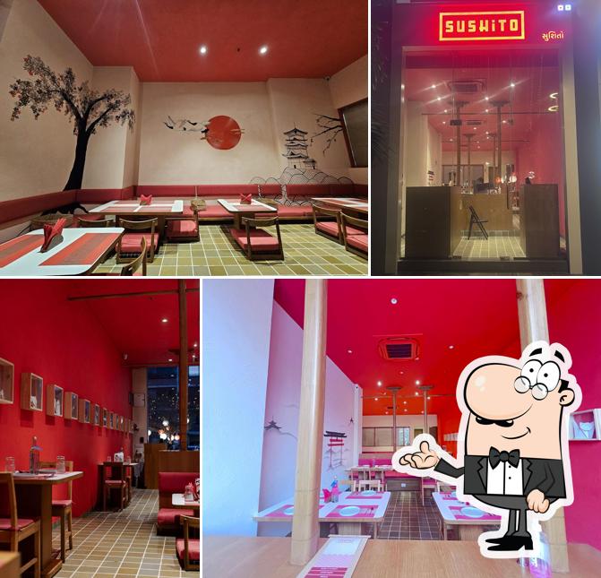 The interior of Sushito