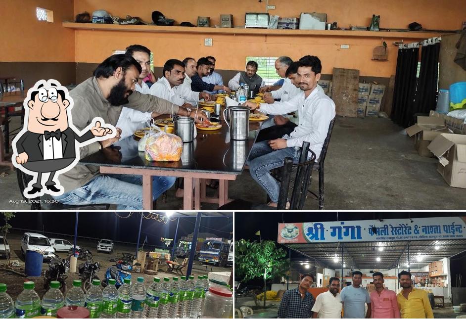 Check out how श्री गंगा फैमिली रेस्टोरेंट & नास्ता पॉइंट Shree Ganga Family Restaurant & Nashta Point looks inside