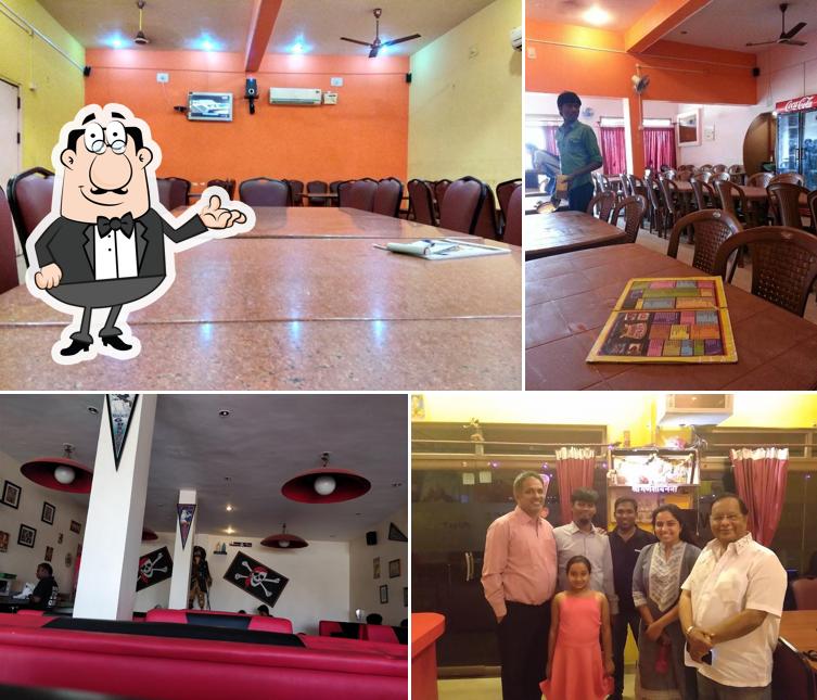 Take a seat at one of the tables at Apna Dhaba