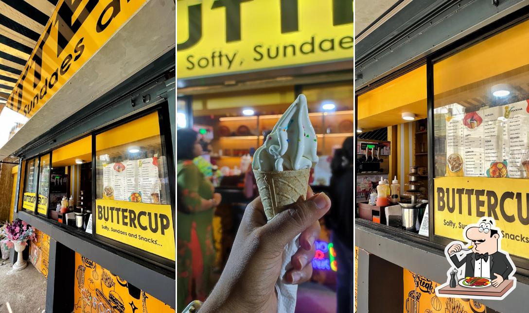 Food at BUTTERCUP ( Softy, sundaes and snacks)