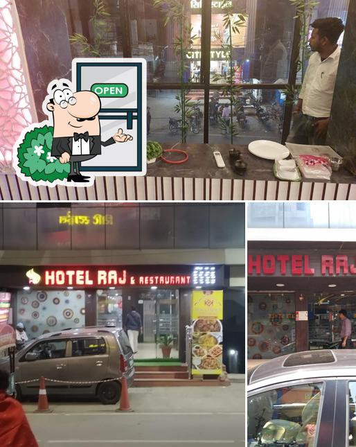 Check out how Hotel Raj & Restaurant looks outside