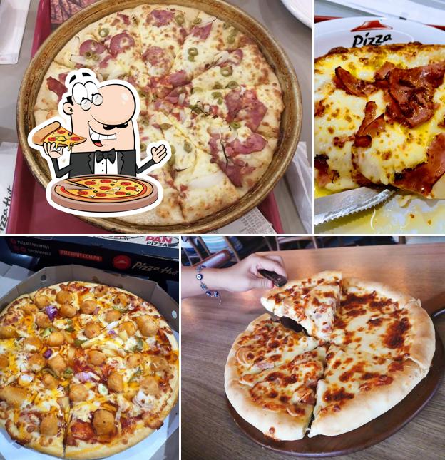 Peça diferentes tipos de pizza