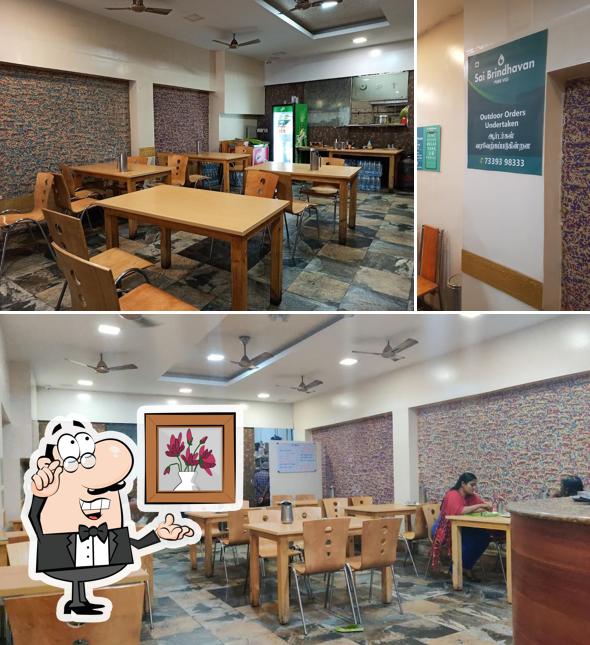 The interior of Hotel Sai brindhavan