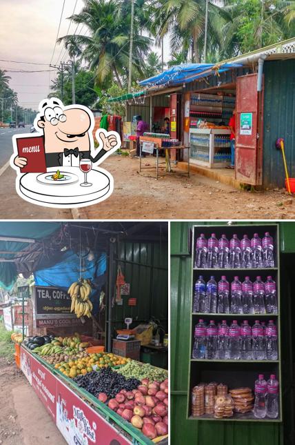 The picture of food and exterior at Manoos Thattukada